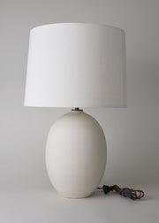 Large Oval Lamp in Chalk - Victoria Morris